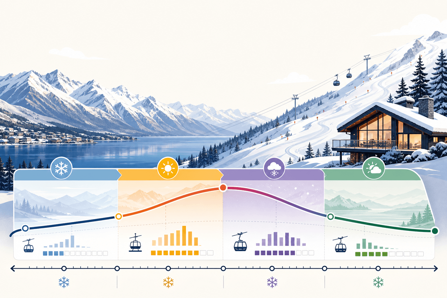 The Queenstown ski-season pricing playbook (June to October).